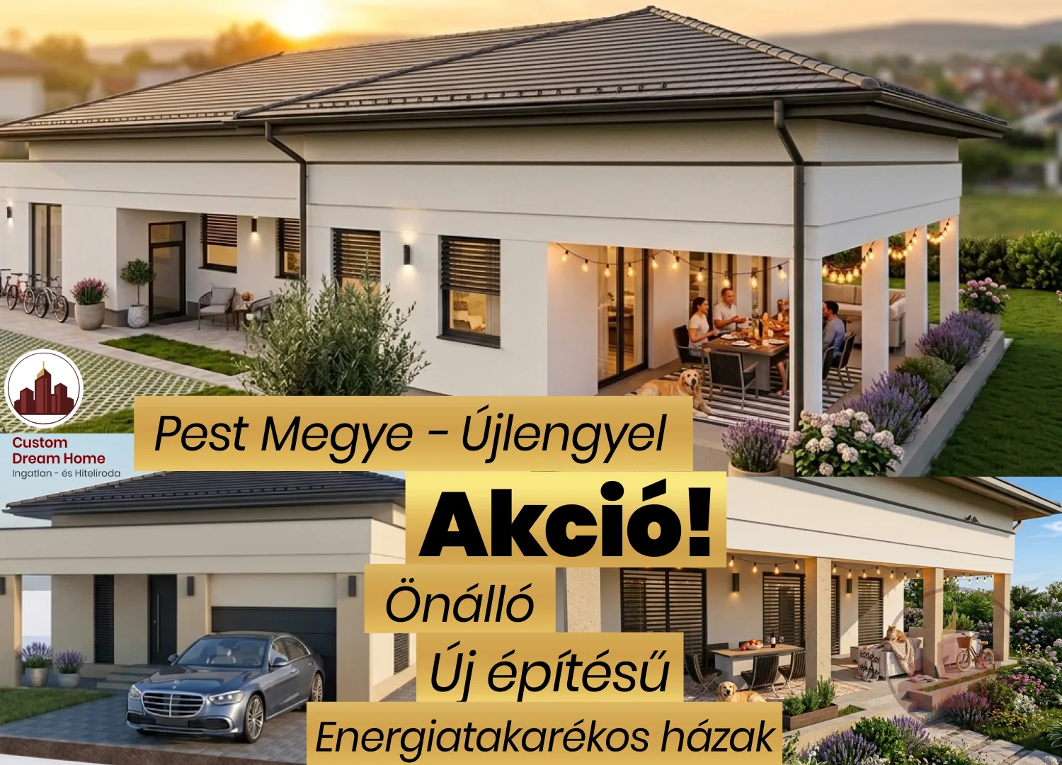 Bevezető áron! Meghoztam a LAKÓPARK első - Önálló, Dupla Komfortos - Akciós Házait!