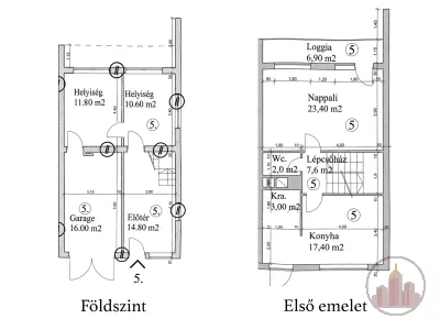 5 szoba, saját garázs, saját kert – három szint Aszód szívében – 4. kép