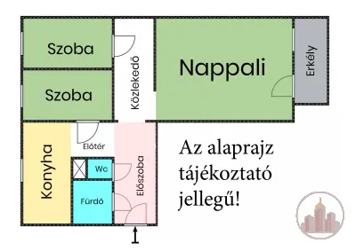 Felújított lakás az első emeleten, csendes nyugodt környezetben