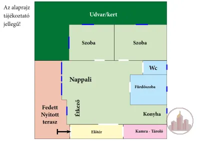 Eladó Földszinti Társasházi lakás, kert kapcsolattal – 3. kép