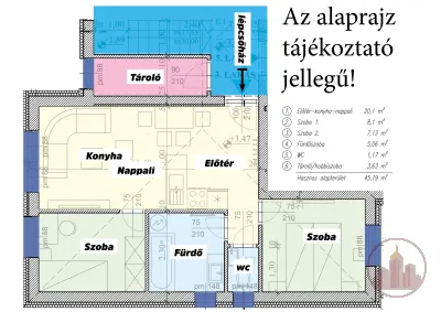 2024-es, A+ lakás Szigethalmon - nappali + 2 szoba, 2 beálló, saját tároló